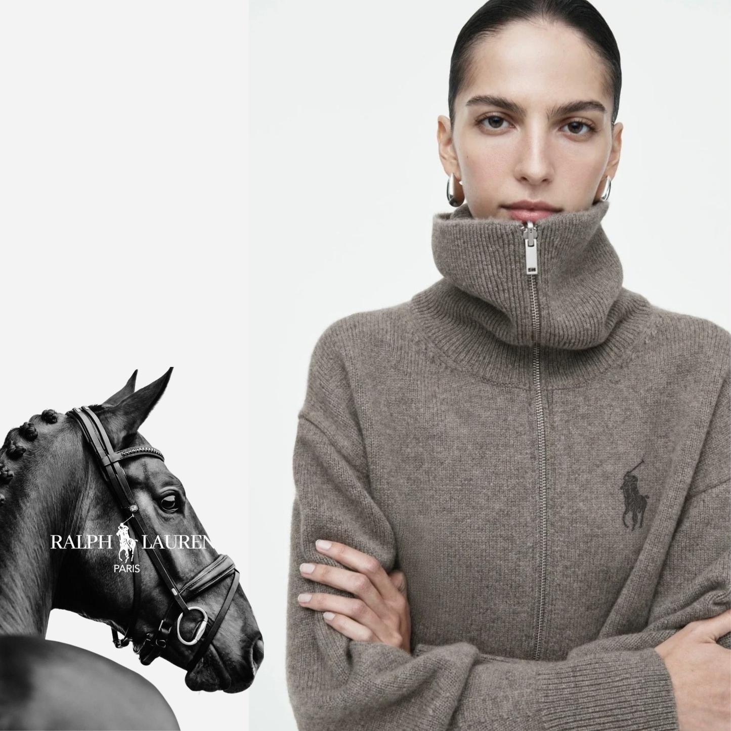 Quality PREMIUM RL - Maglione Elegante con Collo Alto