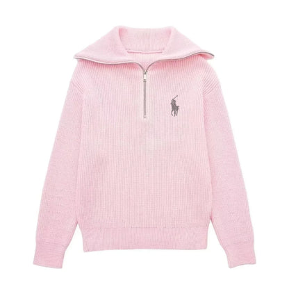 RL - Maglione Elegante con Collo Alto.