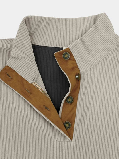 ROSSI ROMA | PULLOVER IN CORDUROY A COLLO ALTO PER UOMO