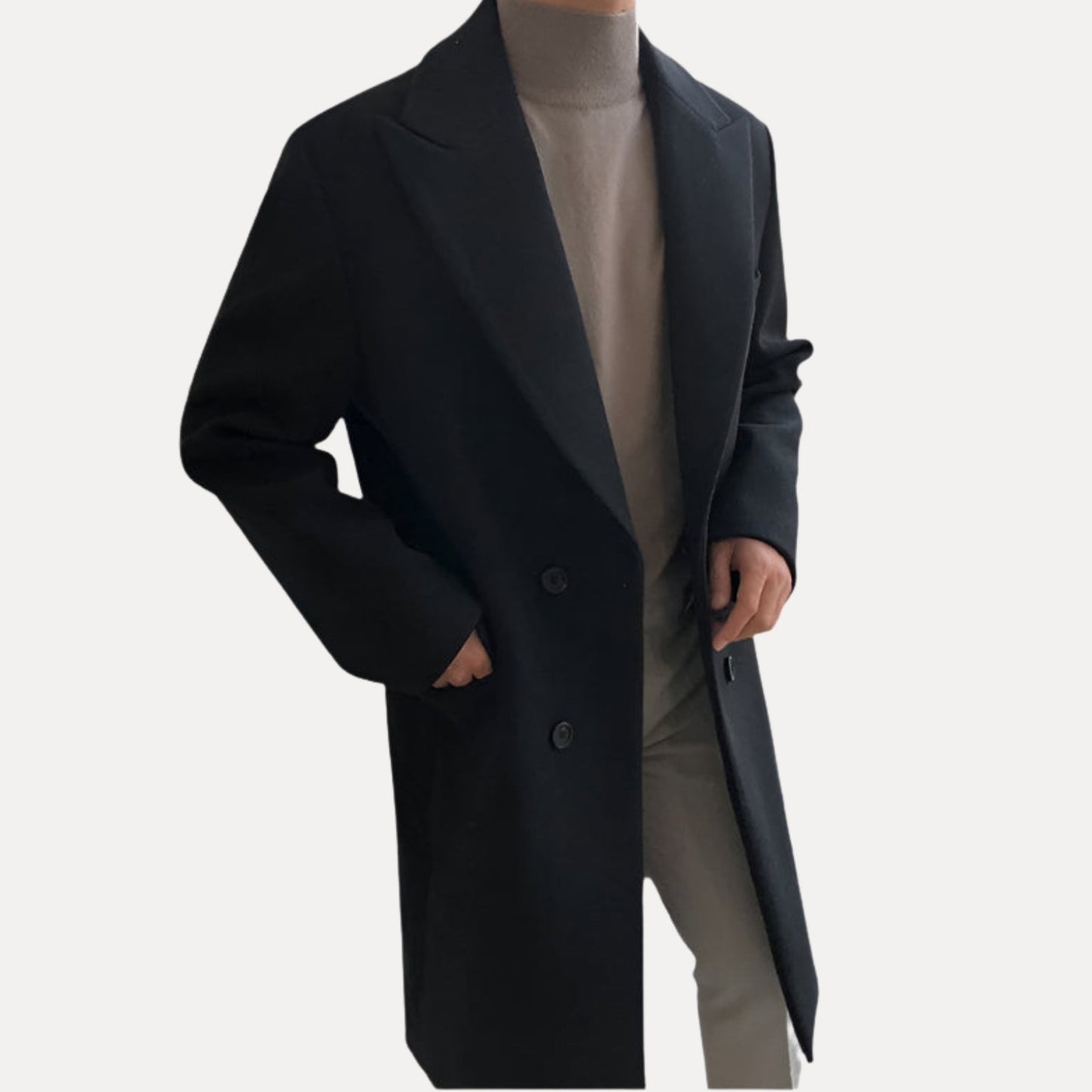 ROSSI ROMA | CAPPOTTO DOPPIOPETTO ELEGANTE DA UOMO