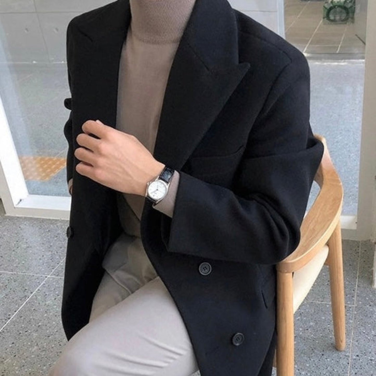 ROSSI ROMA | CAPPOTTO DOPPIOPETTO ELEGANTE DA UOMO