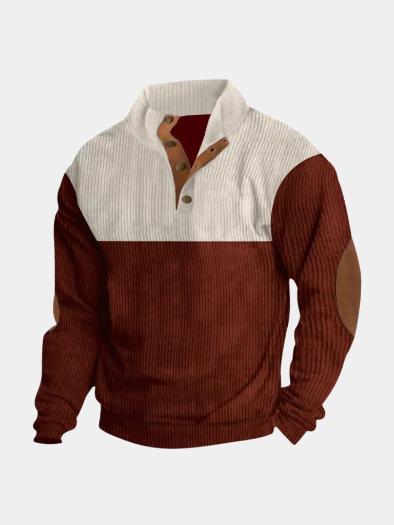 ROSSI ROMA | PULLOVER IN CORDUROY A COLLO ALTO PER UOMO