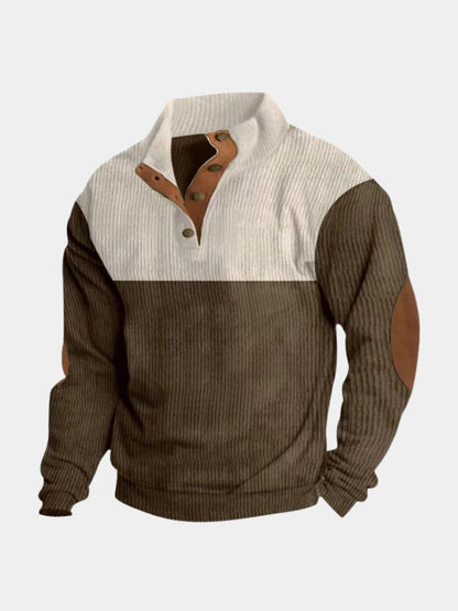 ROSSI ROMA | PULLOVER IN CORDUROY A COLLO ALTO PER UOMO