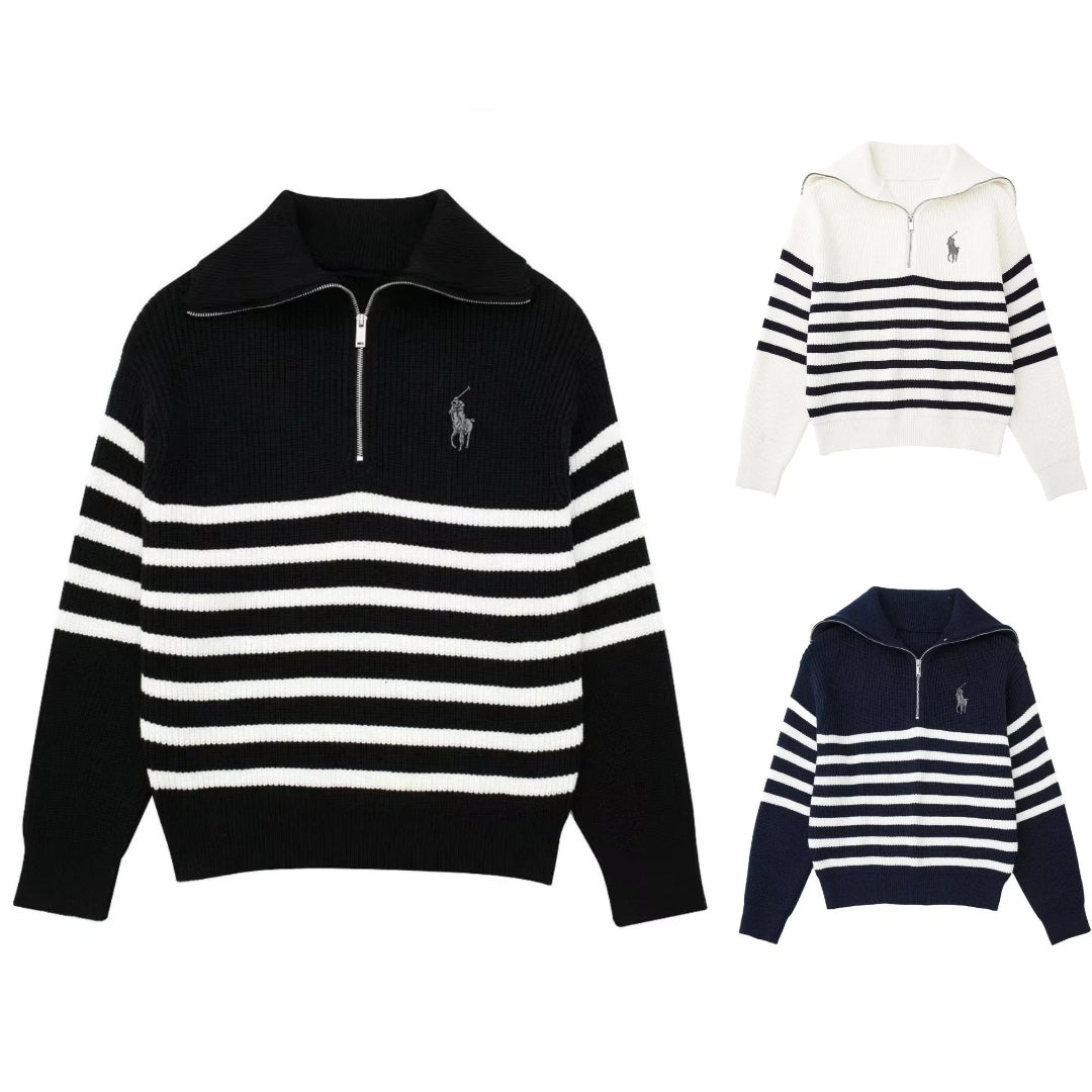 RL - Maglione Elegante con Collo Alto.