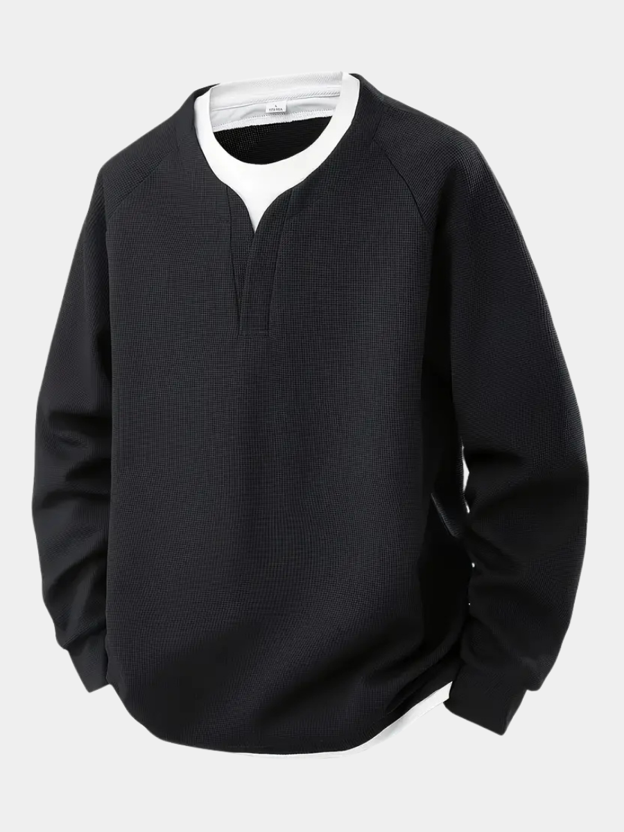 ROSSI ROMA | MAGLIA A MANICHE LUNGHE A STRATI DA UOMO