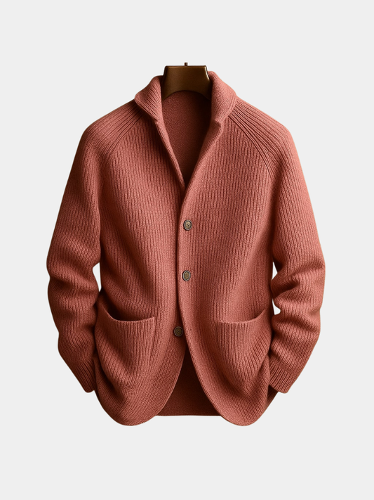 ROSSI ROMA | CARDIGAN IN LANA A COSTE PER UOMO