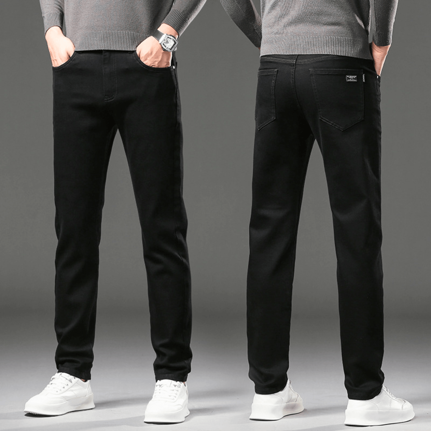 ROSSI ROMA | PANTALONI IN DENIM TERMICO