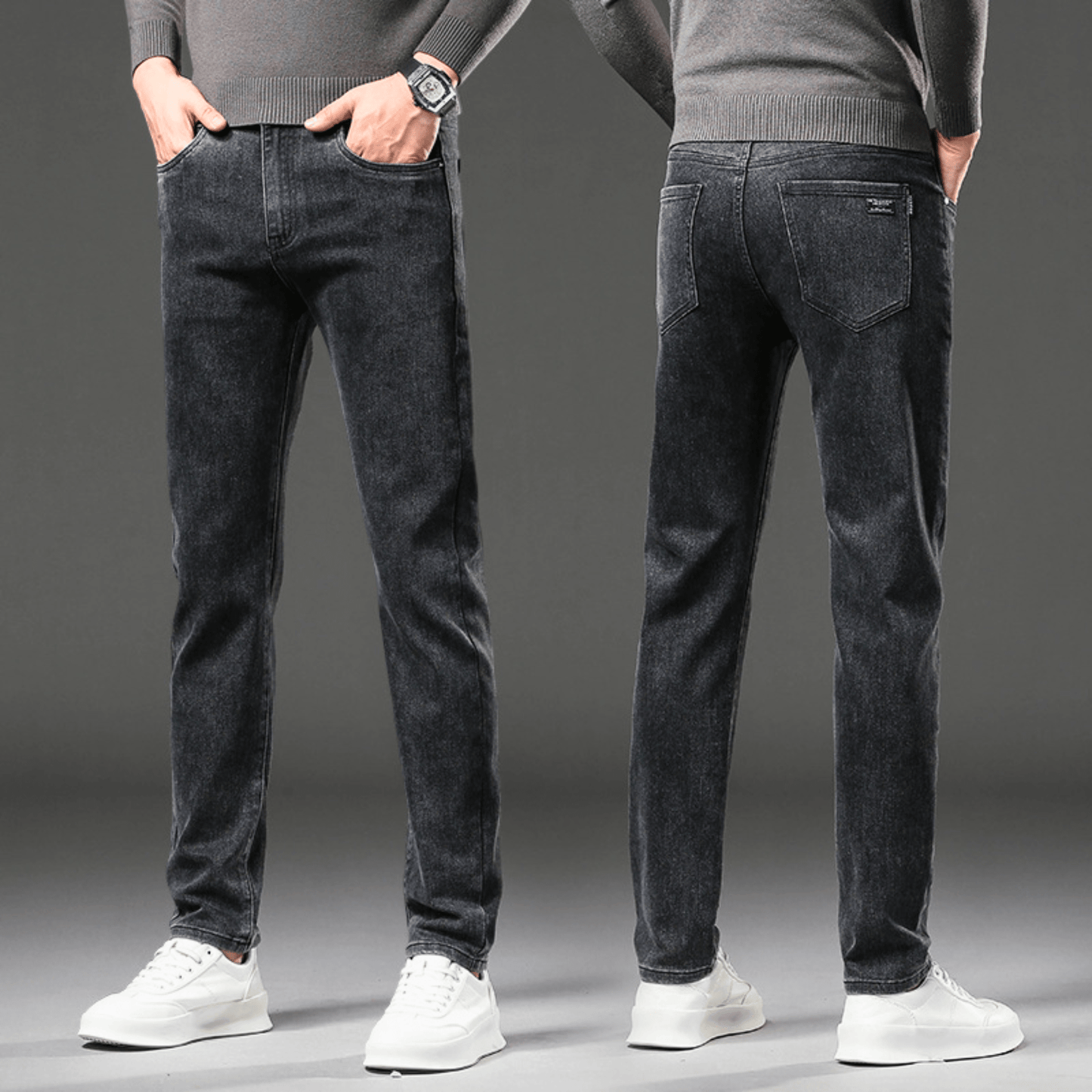 ROSSI ROMA | PANTALONI IN DENIM TERMICO