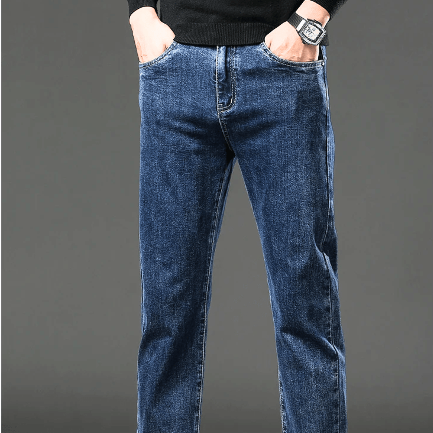 ROSSI ROMA | PANTALONI IN DENIM TERMICO